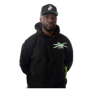 Virgil Abloh ICA Boston Pyrex “FOS” Freedom of Speech Black Hoodie